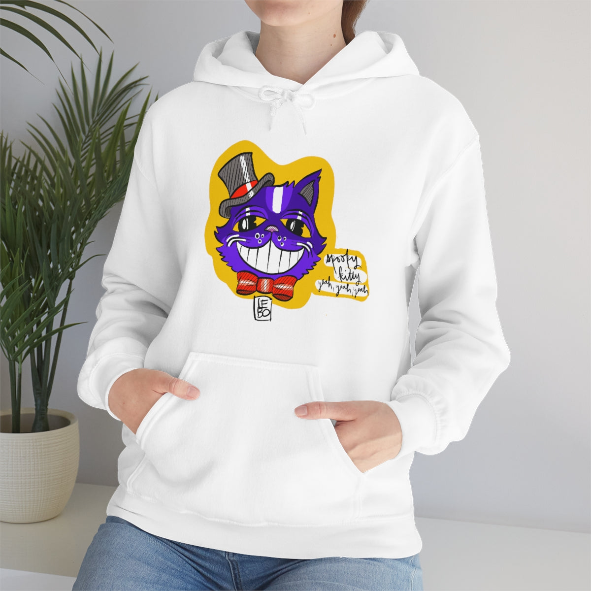 Spooky Kitty - Lebo Unisex Hooded Sweatshirt